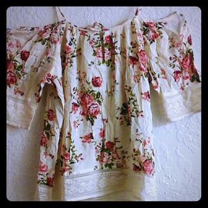 Forever 21 Floral crop top
